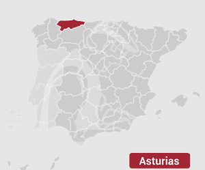 Asturias map