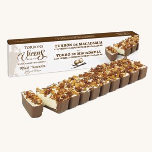 Torrons Vicens Torrone di Macadamia con Vaniglia Bourbon del Madagascar (turrón / torró), astuccio