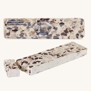 Torrons Vicens torrone artigianale semiduro alle mandorle con mirtilli rossi (turrón / torró semiduro de almendra con arándanos), barretta